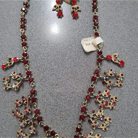 Set with earrings Vintage Style Women's Vintage Em - Picture 2 of 2